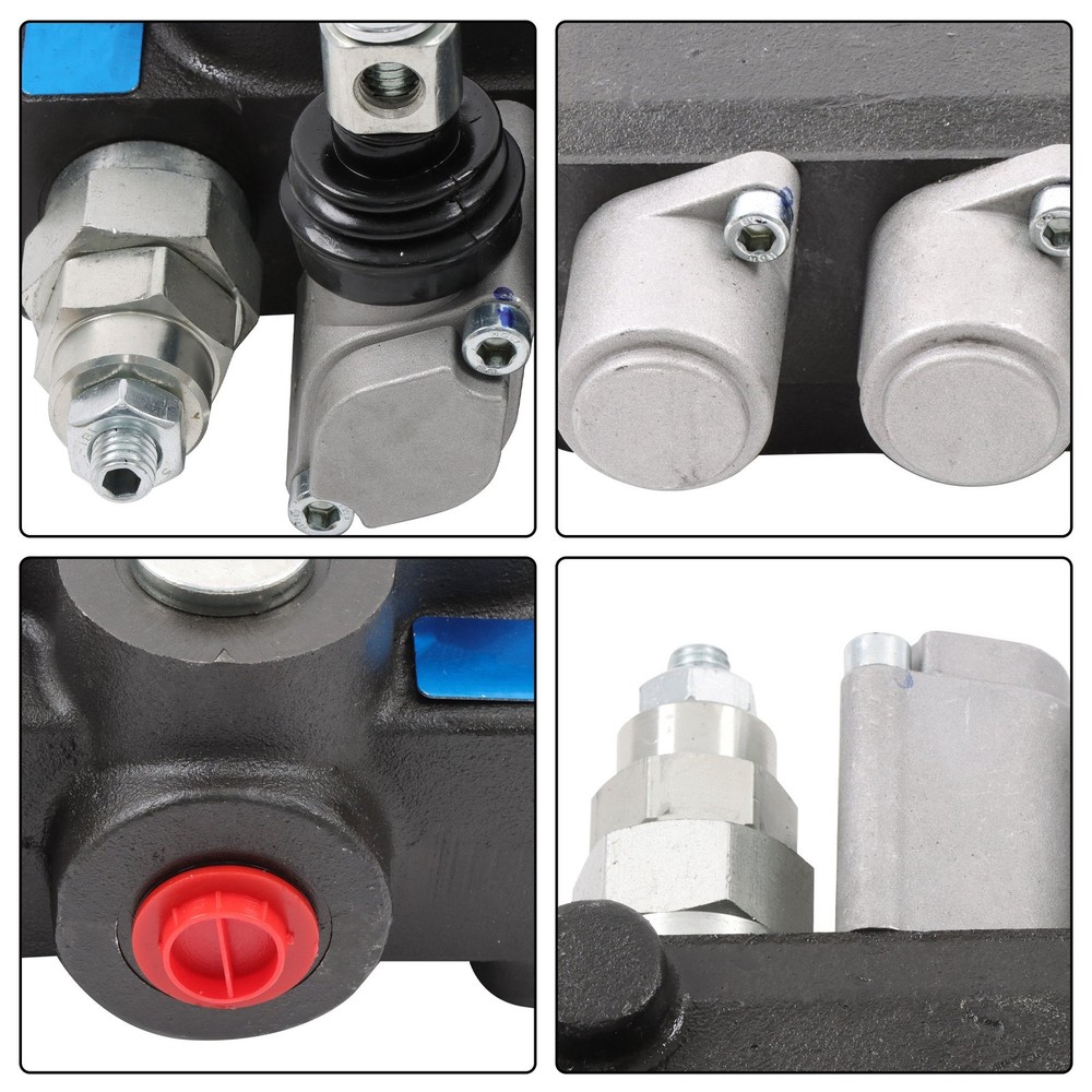 3 Spool 25 GPM Hydraulic Directional Control Valve Tractor Loader Double Acting