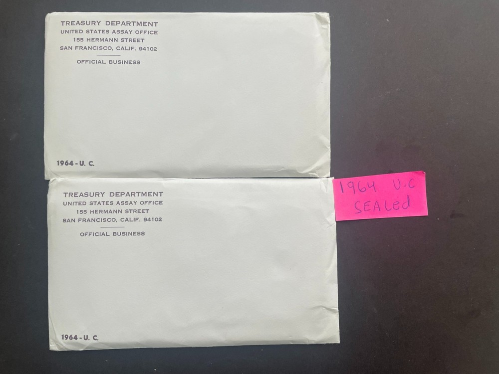 1964 US 90% SILVER MINT SET SEALED AND COMPLETE P&D MINTS