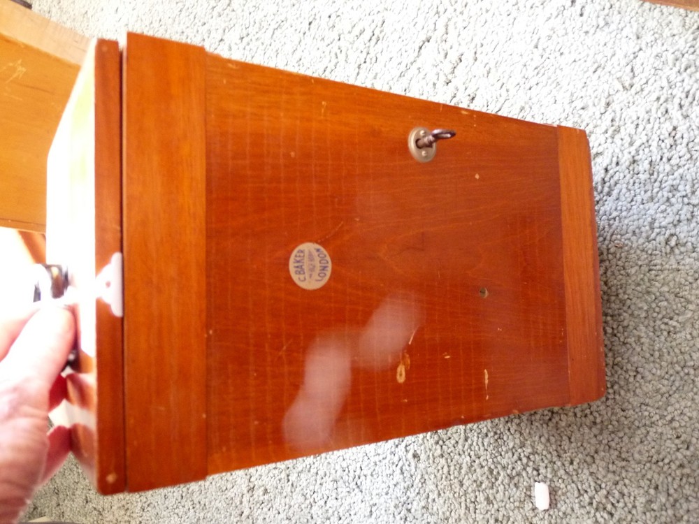 BAKER MICROSCOPE W CASE AND LENSES 4- 879