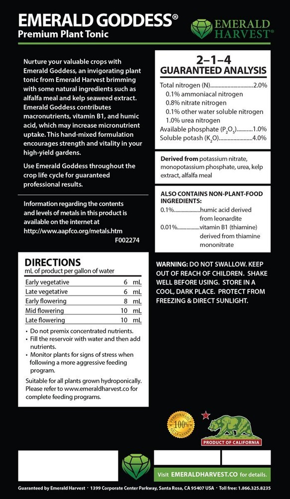 Emerald Goddess (1 Gallon)