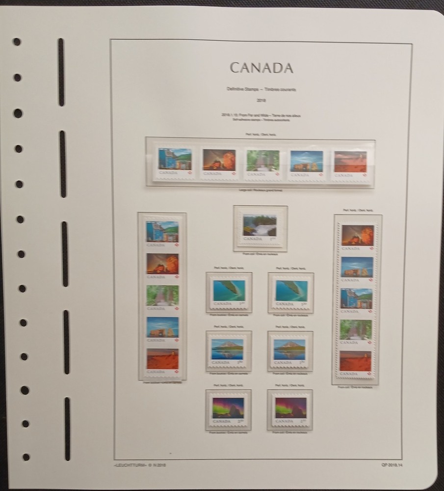 2018 Canada Year Set On Lighthouse/Leuchtturm Hingless Pages