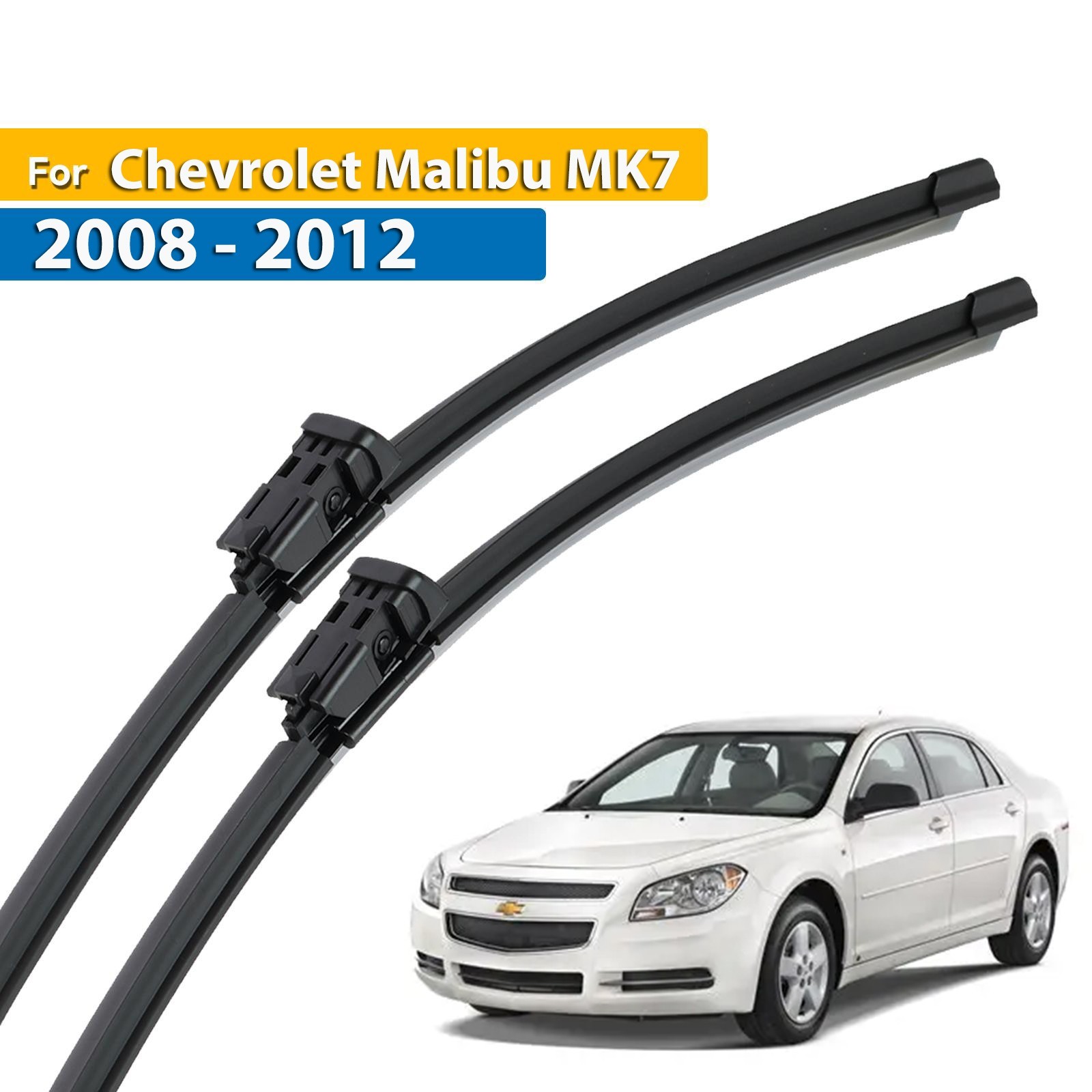 2Pcs Front Windshield Wiper Blades For Chevrolet Malibu MK7 2008 - 2012 24" 21"