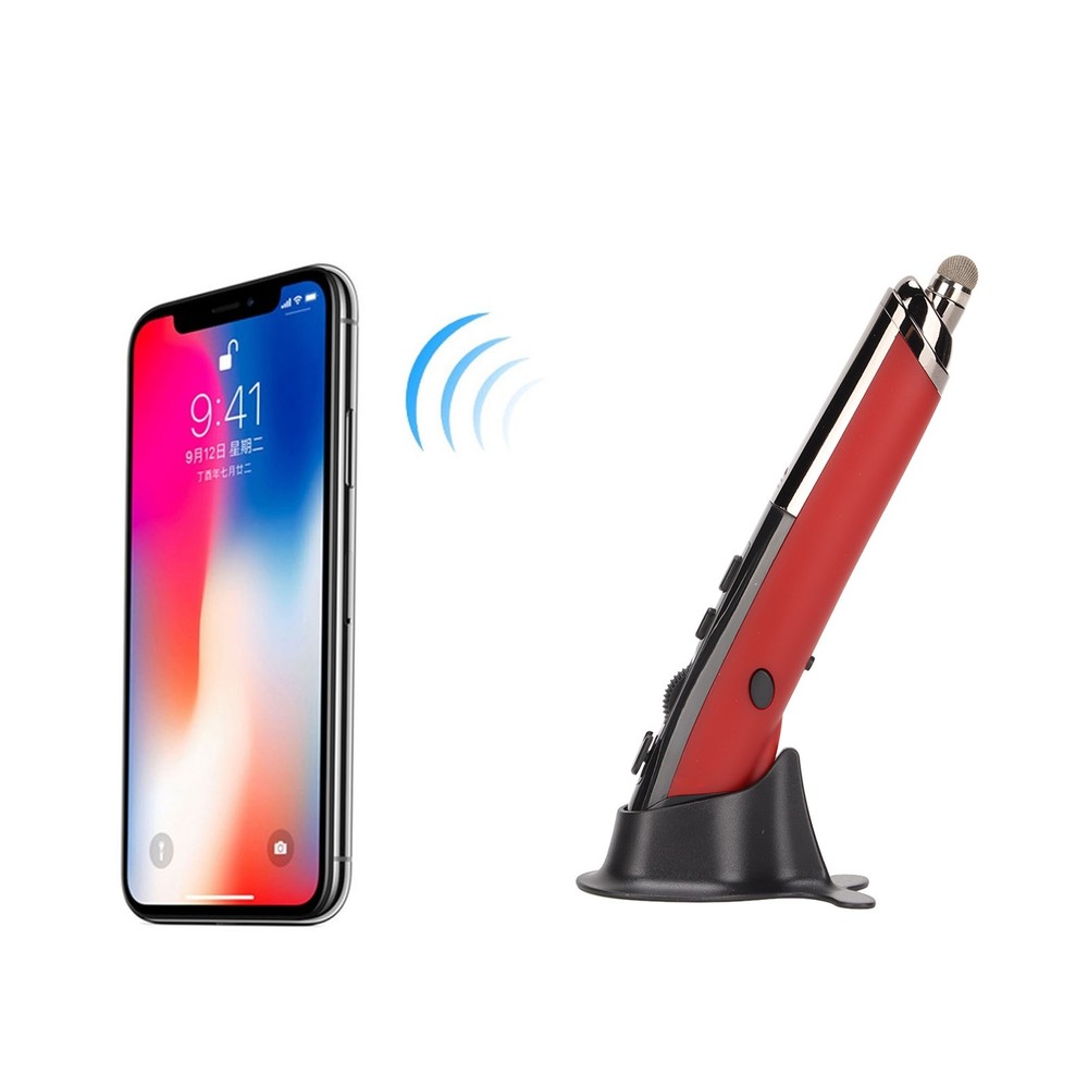 Wireless Pen Mouse 3 Levels Adjustable DPI Touch Screen Writing For Computer Red