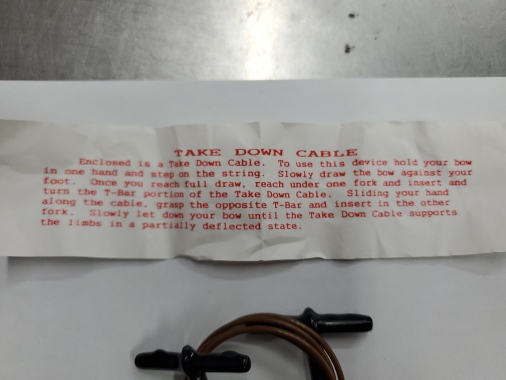 34" Take Down Cable for Bow Archery Tool New