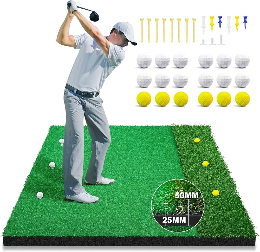 5 x 4 Golf Hitting Mat | Turf for Realistic Practice Experience