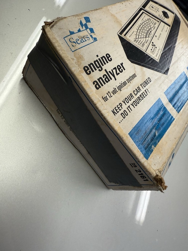 VTG 1970's Sears Engine Analyzer 161.2161 12V Volt Ignition Systems Instructions