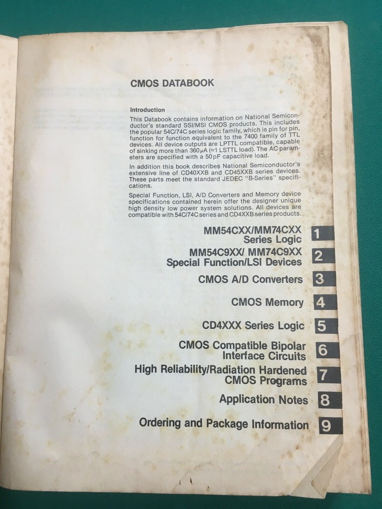 National Semiconductor CMOS data book