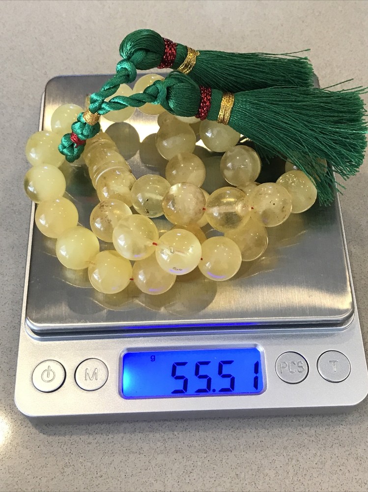 Natural Amber Rosary Beads كهرب حر سوبر كهرمان كهرم كلنكراد سبحة مسباح مسبحة