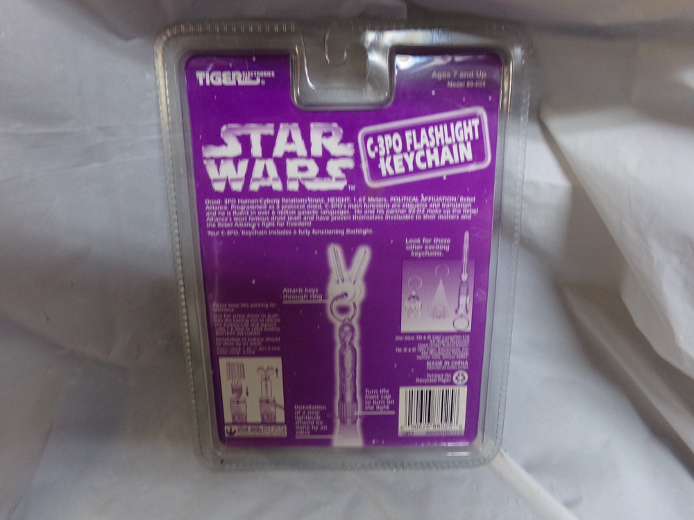 Tiger Electronics Star Wars C-3PO Flashlight Key Electronic Handheld NIP (RST)