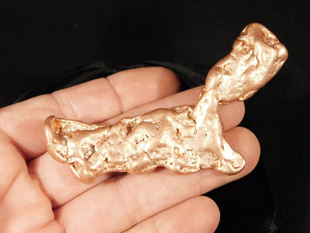 Big! Heavy Solid COPPER NUGGET or Native Copper Float Michigan 91.0gr