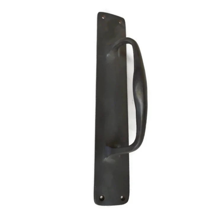 12" x 2" barn door grab Solid Brass Large plain Handle 30cm long Pull heavy PUB