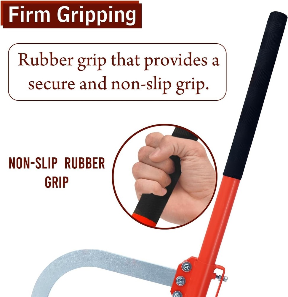 Cant Hook - 28" Wood Log Moving Tool With Adjustable Hook & Rubber Grip Handle