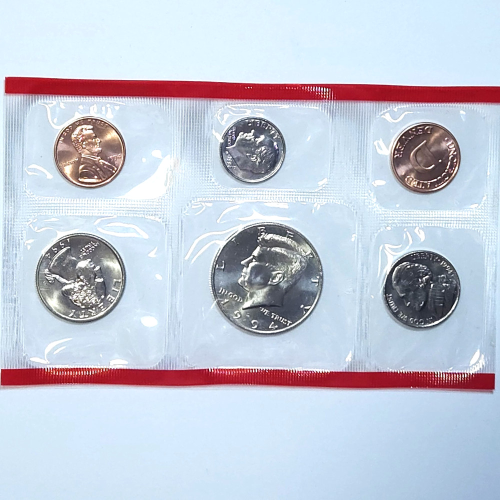1994 D US Mint Set - 5 BU✨️ Coins/Mint Cello - Includes Mint Token