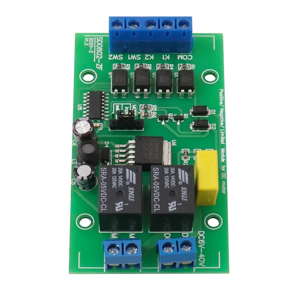 Limit DC Motor Controller 5V 12V 24V Forward Reverse Relay Driver Module Board