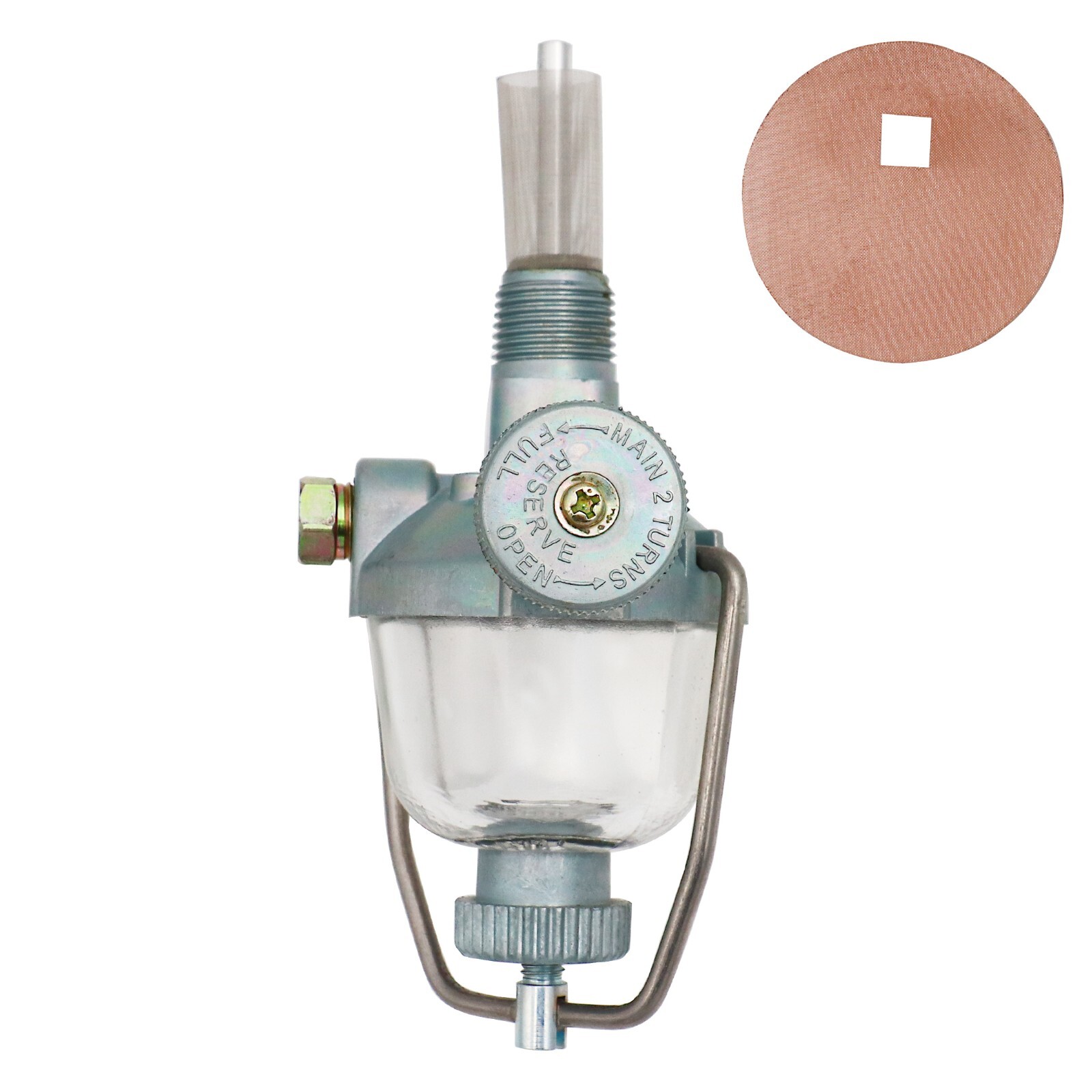 Fuel Sediment Bowl Gas w/ Shut Off For Ford NAA Jubilee 2N 8N 9N 2N9155B NAA9155