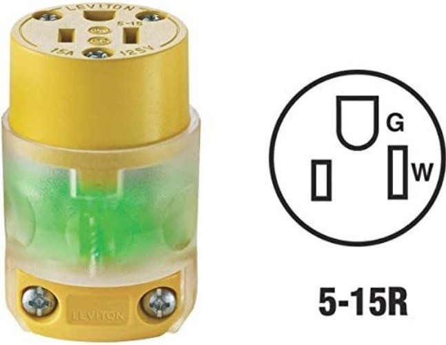 Green Neon Lighted Cord End Replacement - Easy Installation and Durable