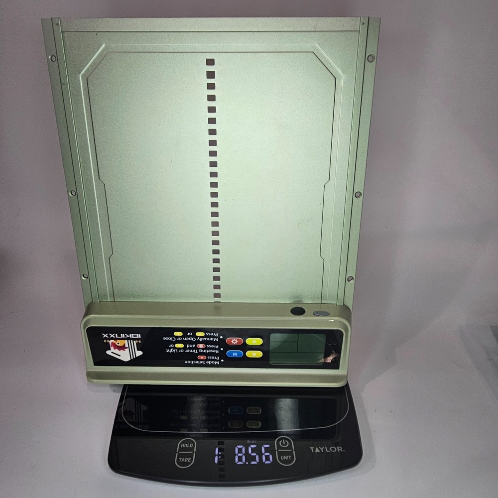 Ibkinxx Automatic Solar Powered Chicken Coop Door 4 Modes, Timer & Light Sensor