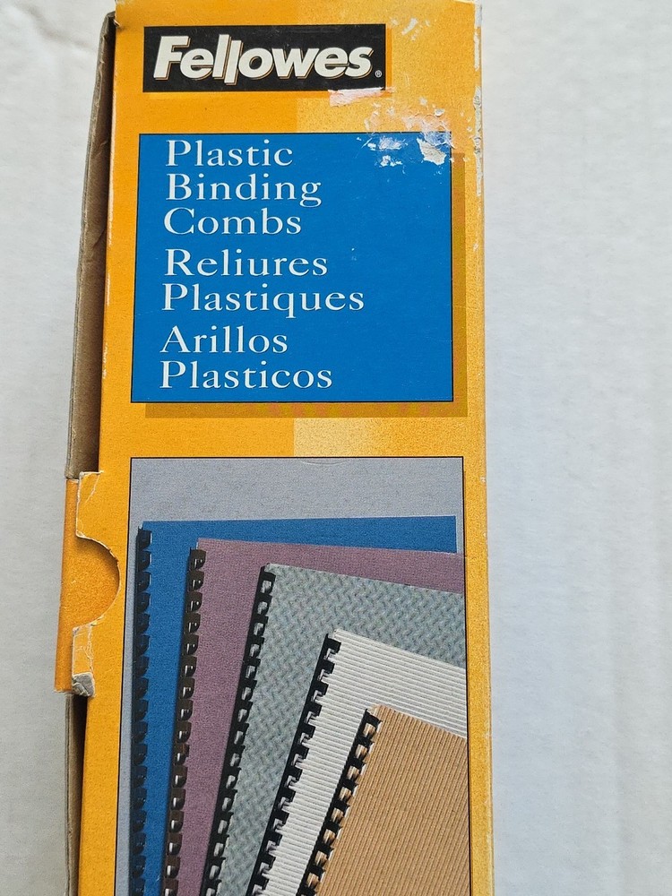 Fellowes Plastic Binding Combs 1/4" 20 Sheet Capacity 100 pack BLUE NEW 52411