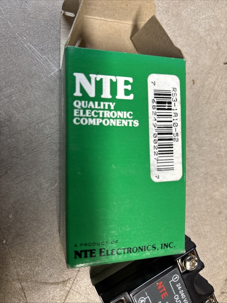 NTE RS3-1A10-52 , RELAY-SOLID STATE, 10A, 24-240V OUT, NEW! MAKE OFFER!