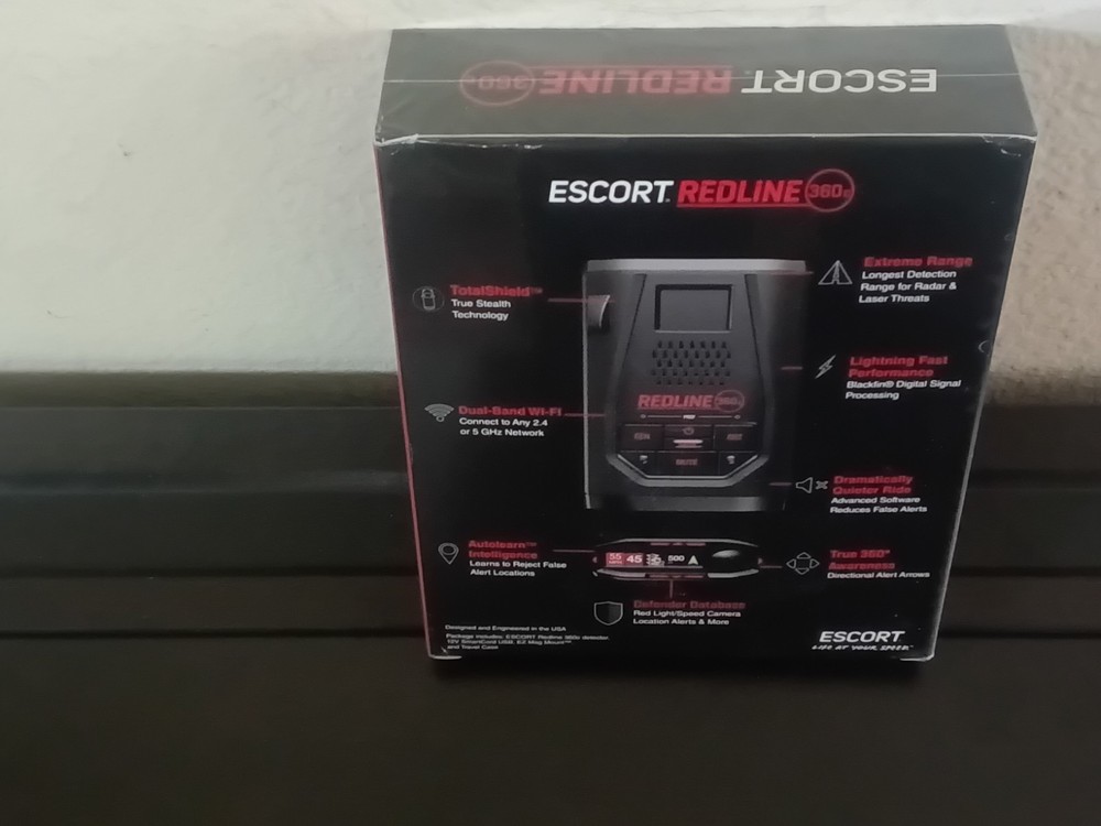 Escort Redline 360 C Radar Detector System - Black