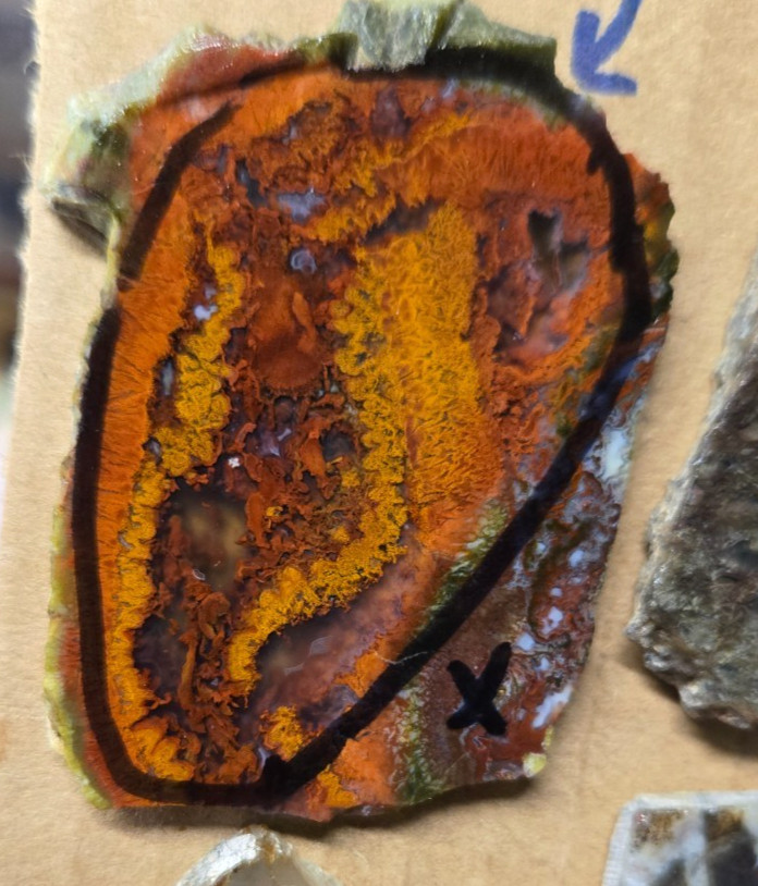 Assorted Agates and Misc., Trimmed Cabochon Slabs Preforms 10 Pcs, Flat 120