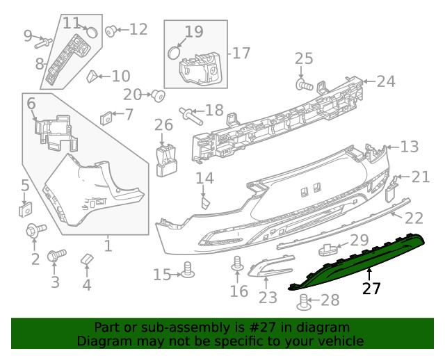 Genuine GM Valance Panel 42819885