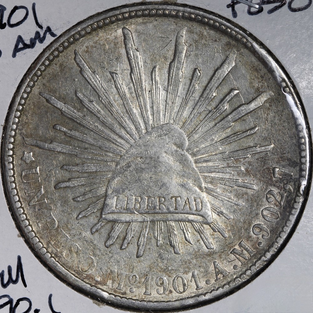 1901 Mo AM Mexico 1 Peso E711 DFA