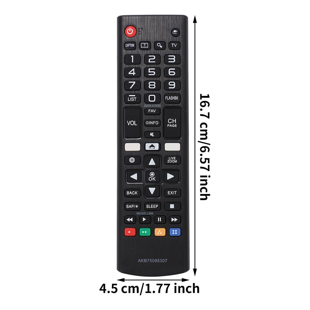 Replacement AKB75095307 Remote For LG Smart TVs – No Pairing Needed