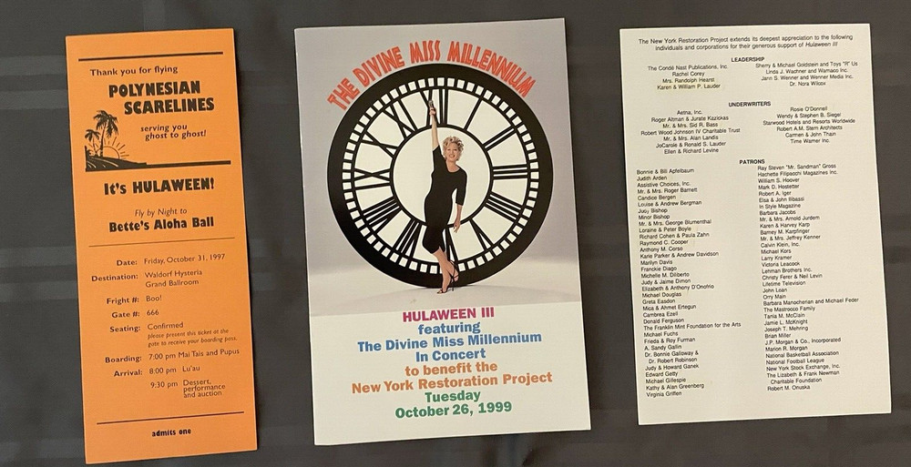 BETTE MIDLER HULAWEEN MEMORABILIA