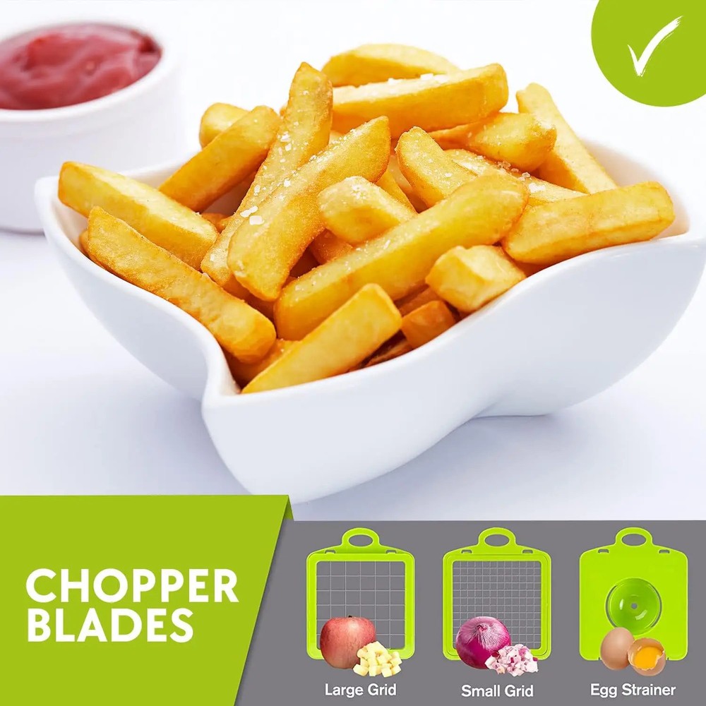 16-in-1 Mandoline Slicer – Avoid Injuries, Safe & Precise Kitchen Tool