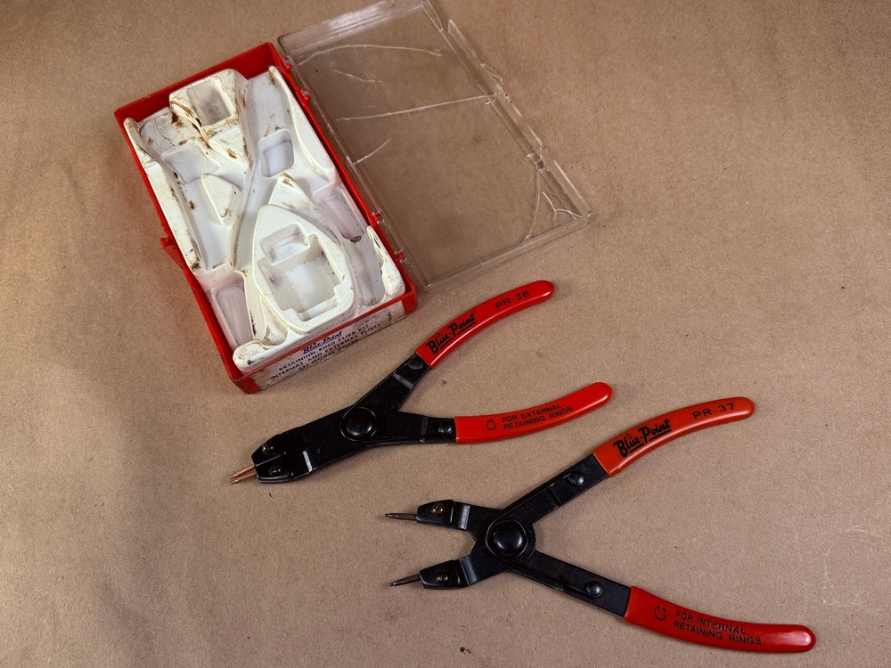 Blue Point PR-36 Retaining Ring Plier Kit Internal/External PR-37 PR-38