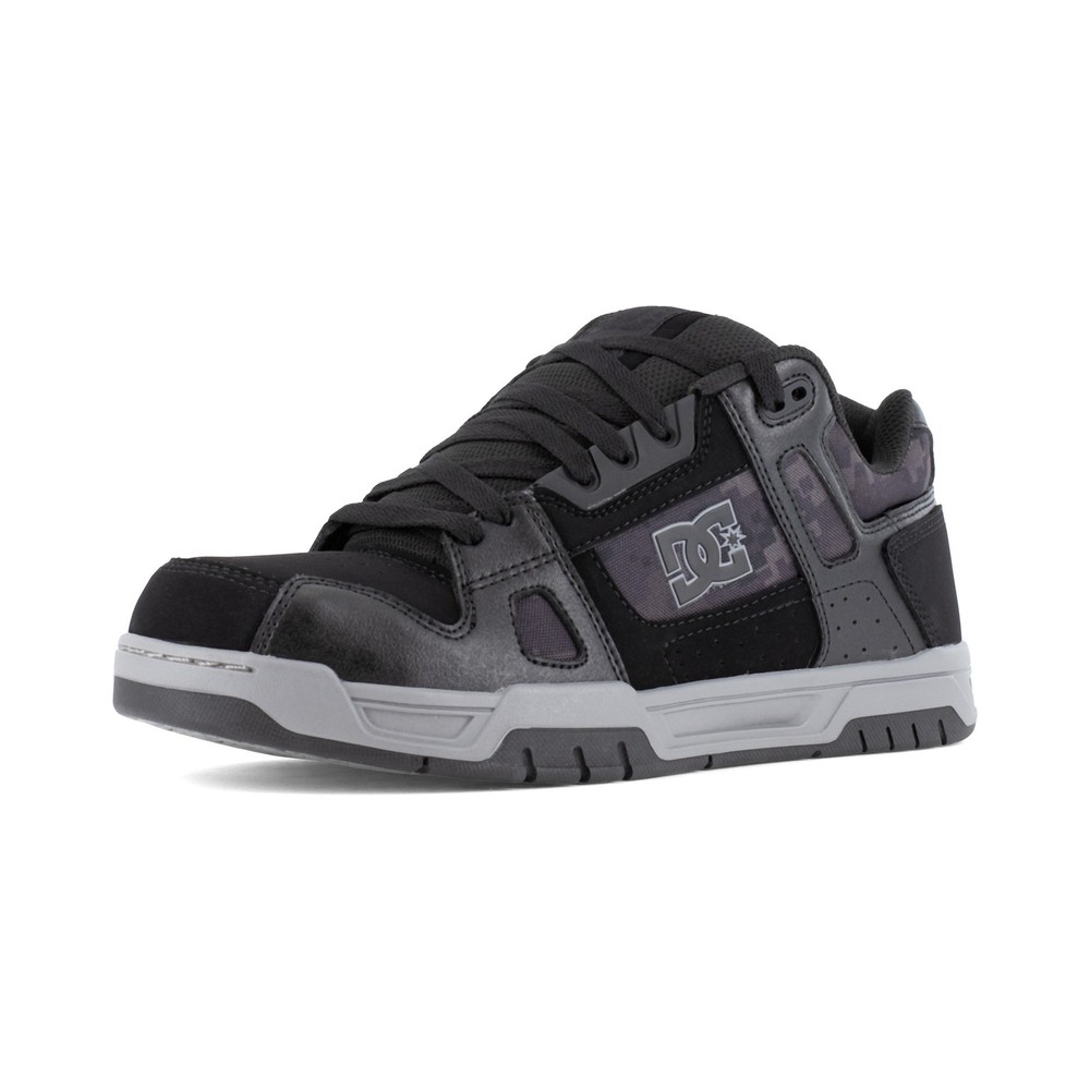Dc Work Crew Stag Work Men's Composite Toe Work Shoe - Black/Gray - 9.5 Medium
