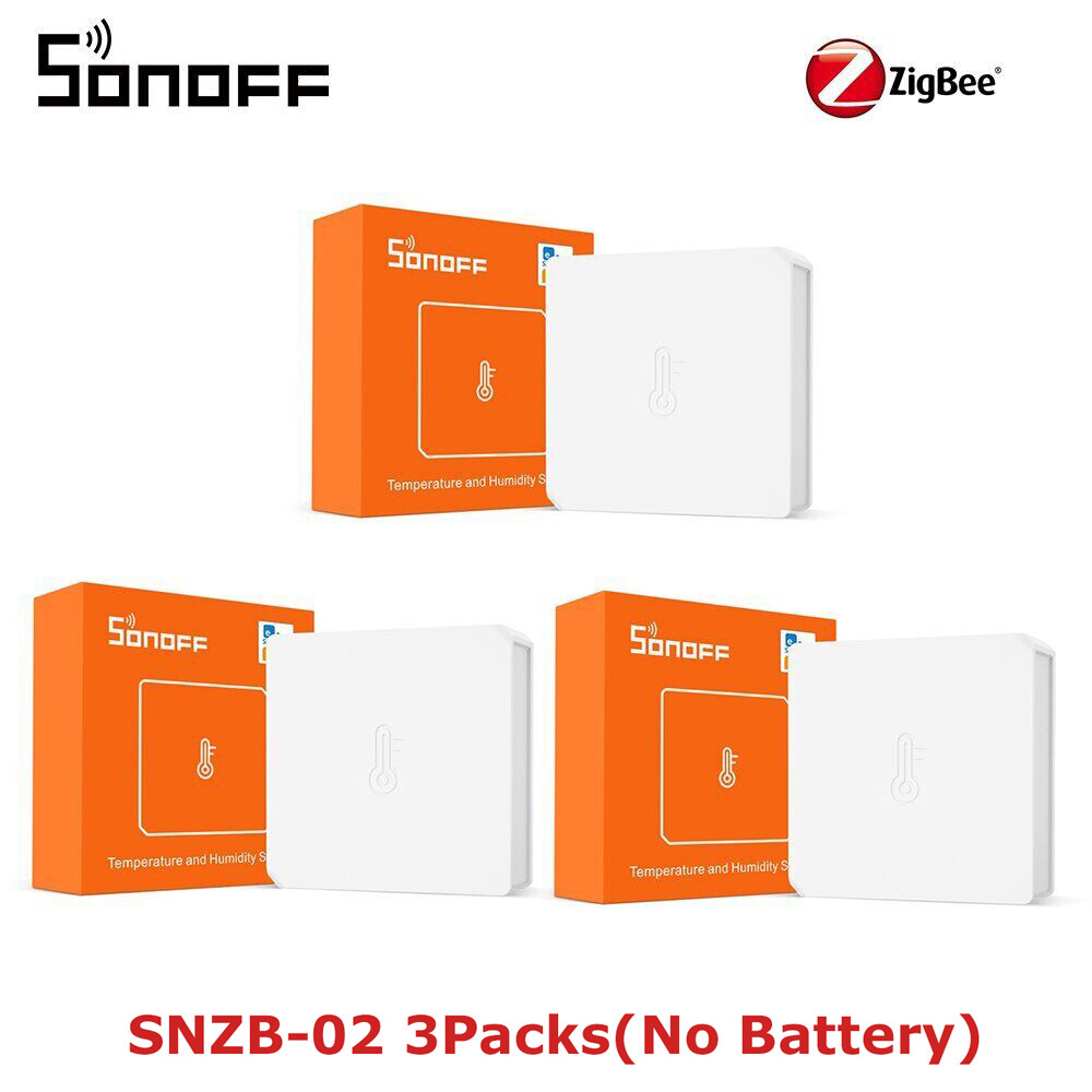 3PC SONOFF SNZB-02 Zigbee Temperature and Humidity Sensor Smart Home App control