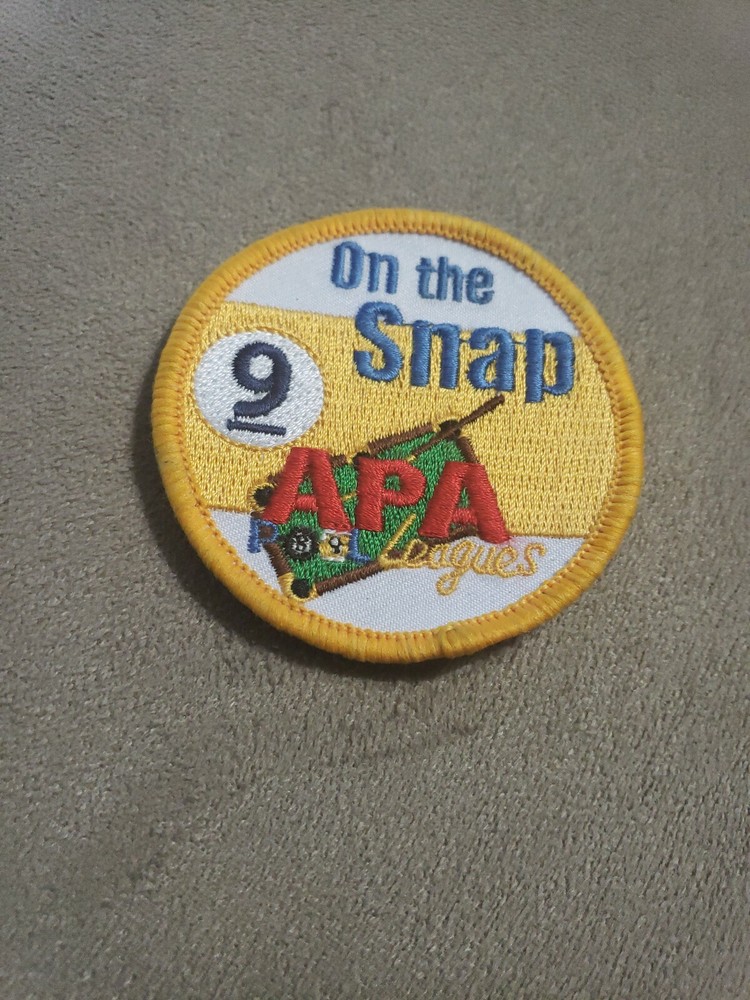 APA POOL LEAGUES 9 ON THE SNAP PATCH