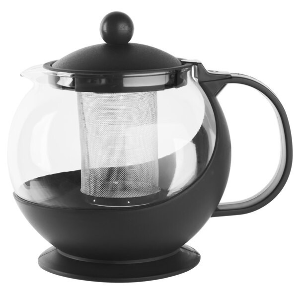 25 oz Tempered Glass Teapot Hot Tea Maker with Stainless Steel Infuser