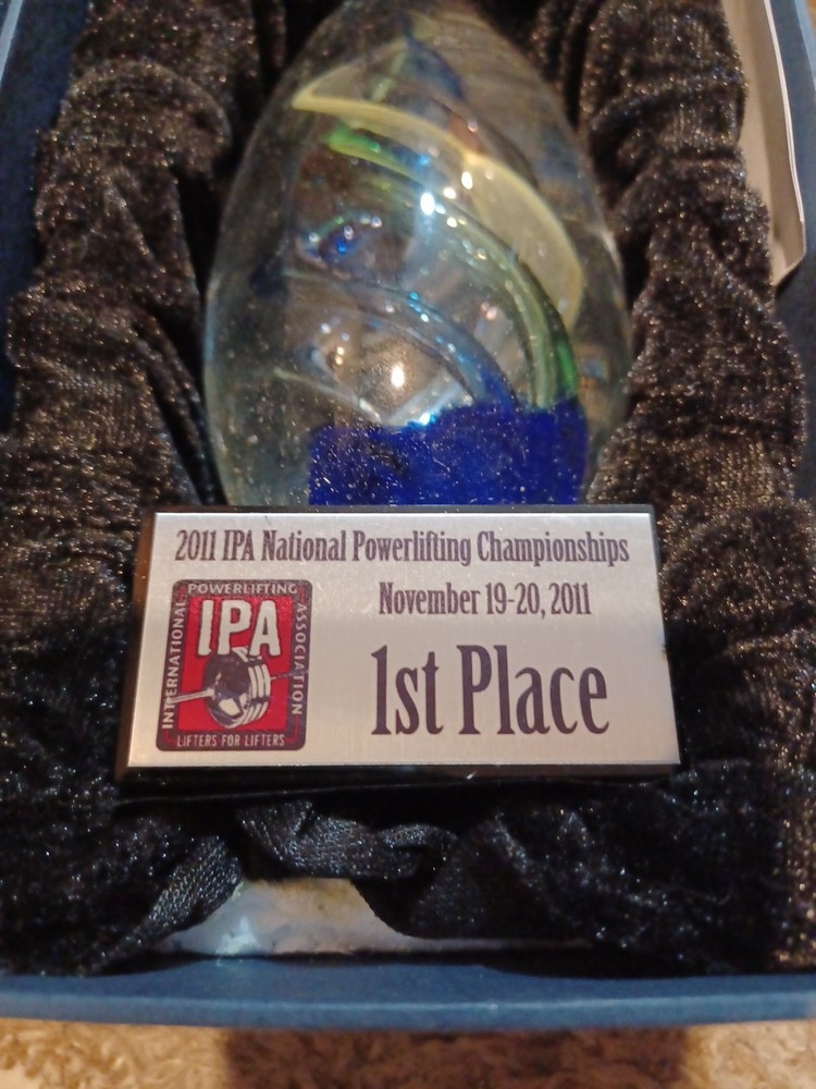 First Place Powerlifting Trophy