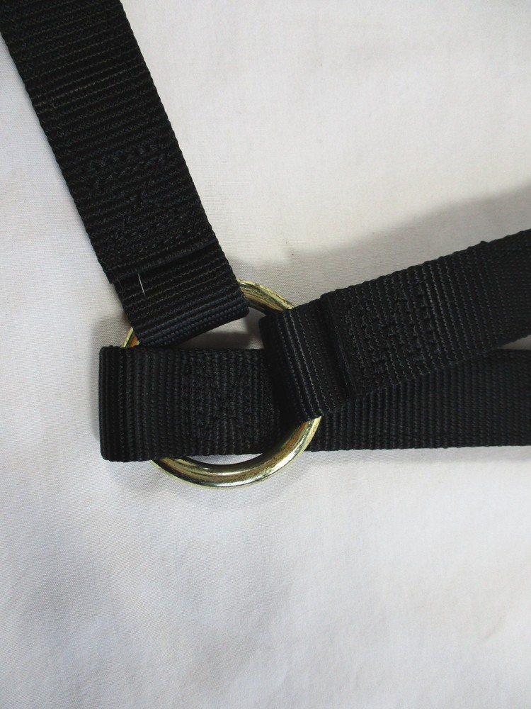 Weaver Leather Basic Non-Adjustable Nylon Horse Halter Large Black 35-7406-BK