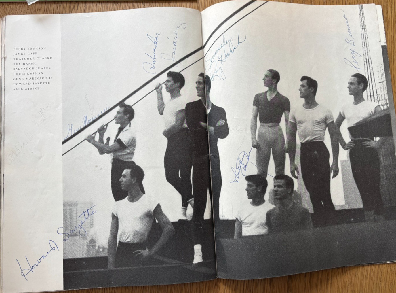 1956 program W/30 AUTOGRAPHS BALLET RUSSE DE MONTE CARLO NOVAK/CHOUTEAU/HOWARD