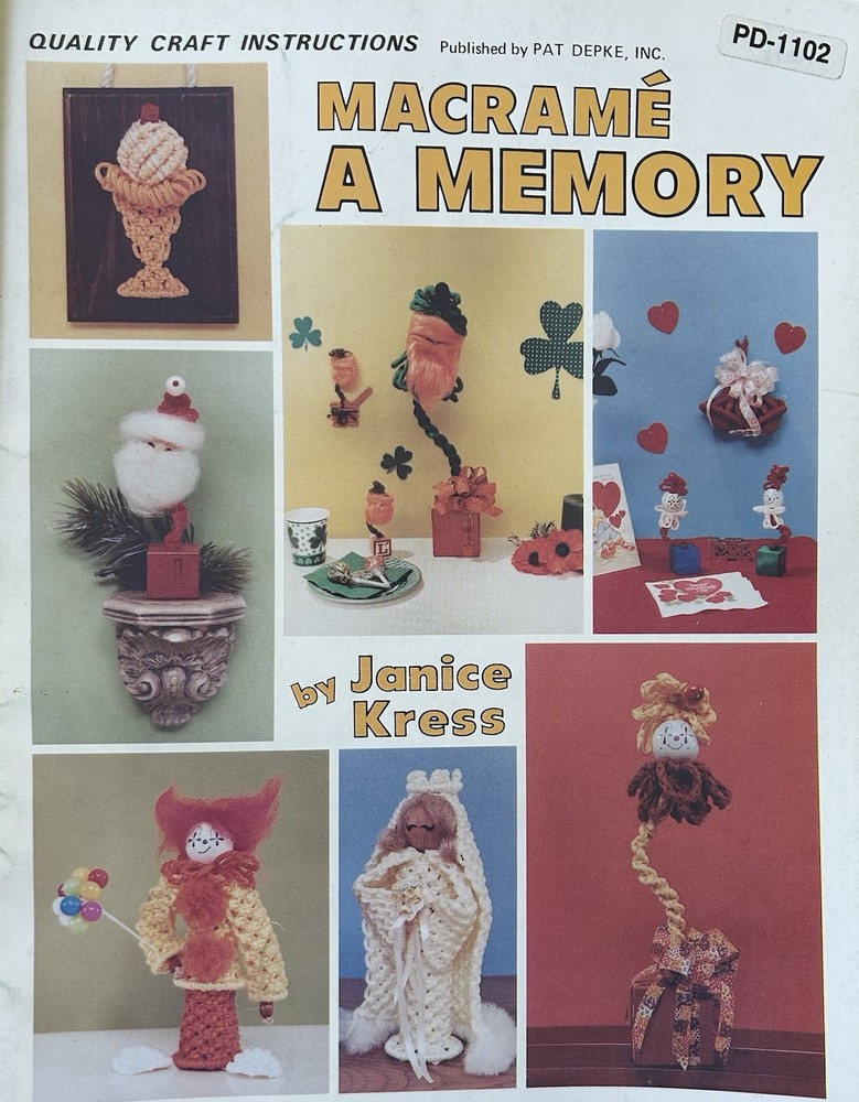 4 Vintage Macrame Books