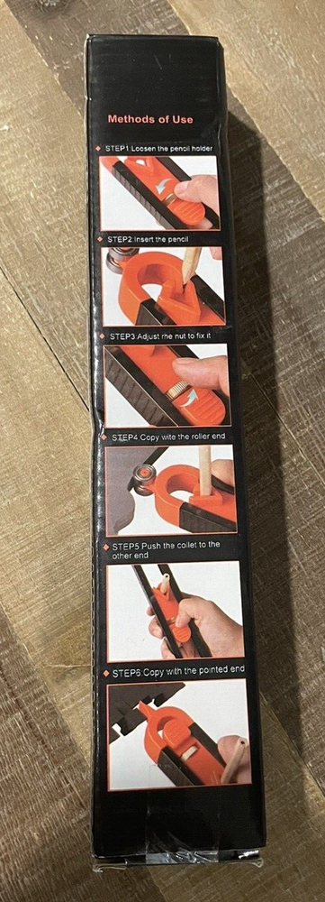 Precise Contour Gauge with Lock Profile Scribing Ruler Carpenter Measuring Tool
