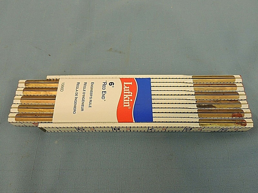 LUFKIN 6' RED END ENGINEER'S RULE, 1066D, NEW