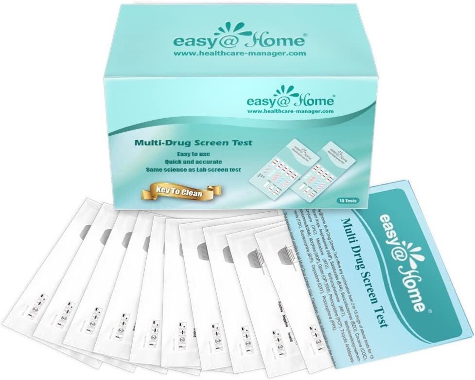 Easy@Home Multi-Drug Screen Test, EDOAP #144, 10 count