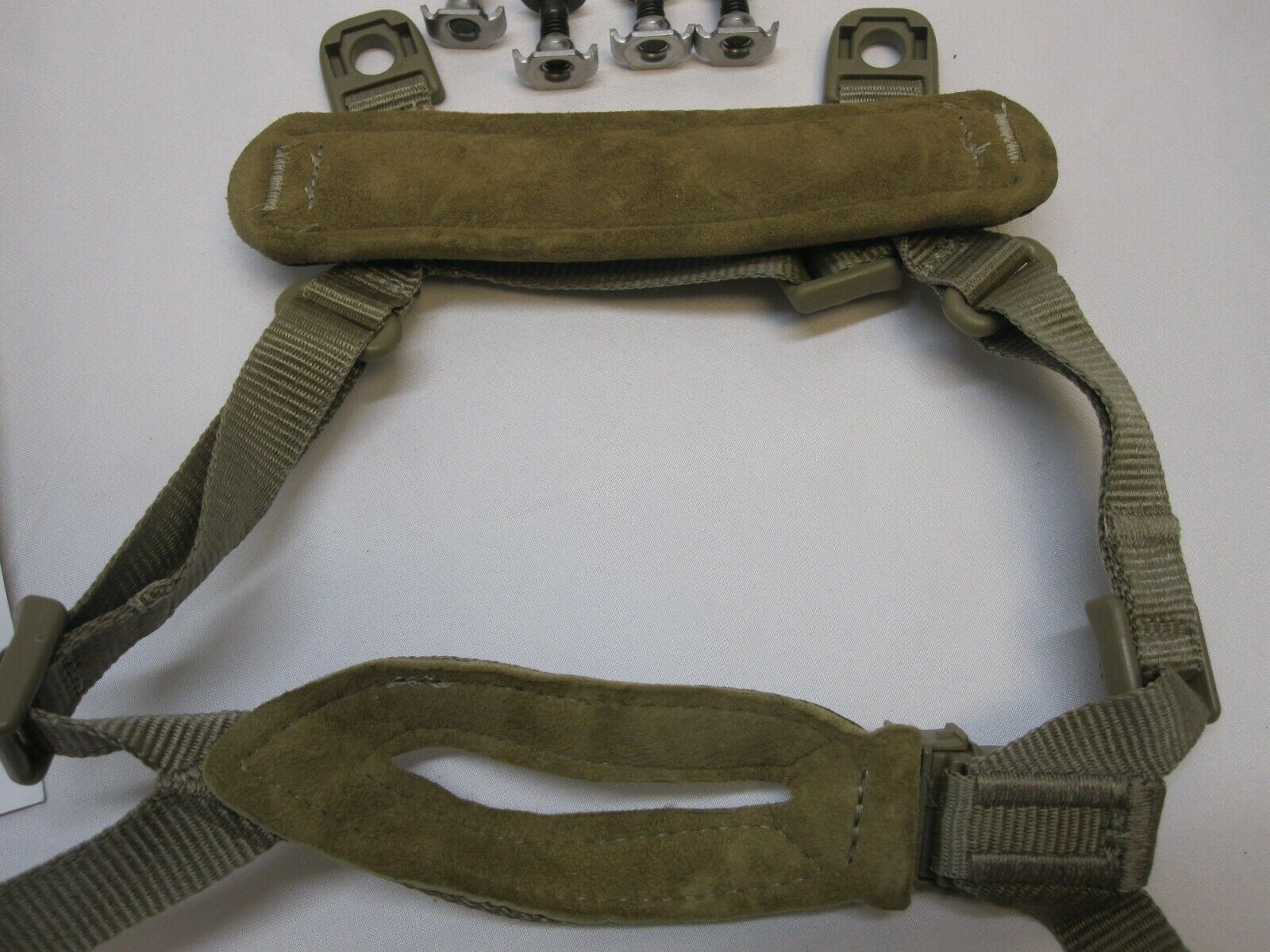 IMPROVED 4 POINT CHIN STRAP COYOTE/TAN H-NAPE ACH HELMET RETENTION SYSTEM