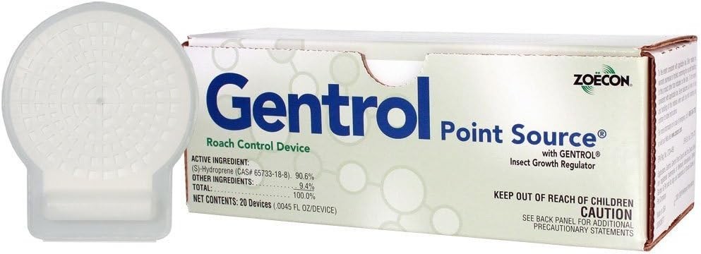 Zoecon Gentrol Point Source Cockroach Device 1 box (20 devices) Discreet Disc