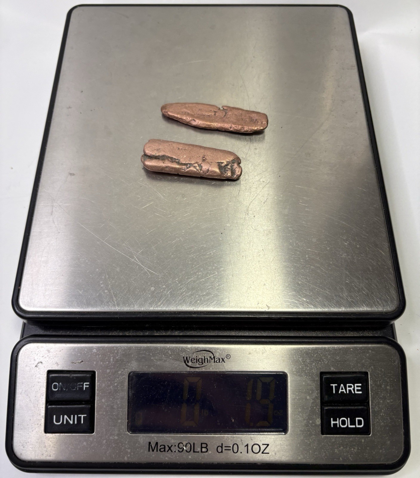 Pure Native Michigan Solid Copper Nugget Specimen Keweenaw Peninsula Mineral