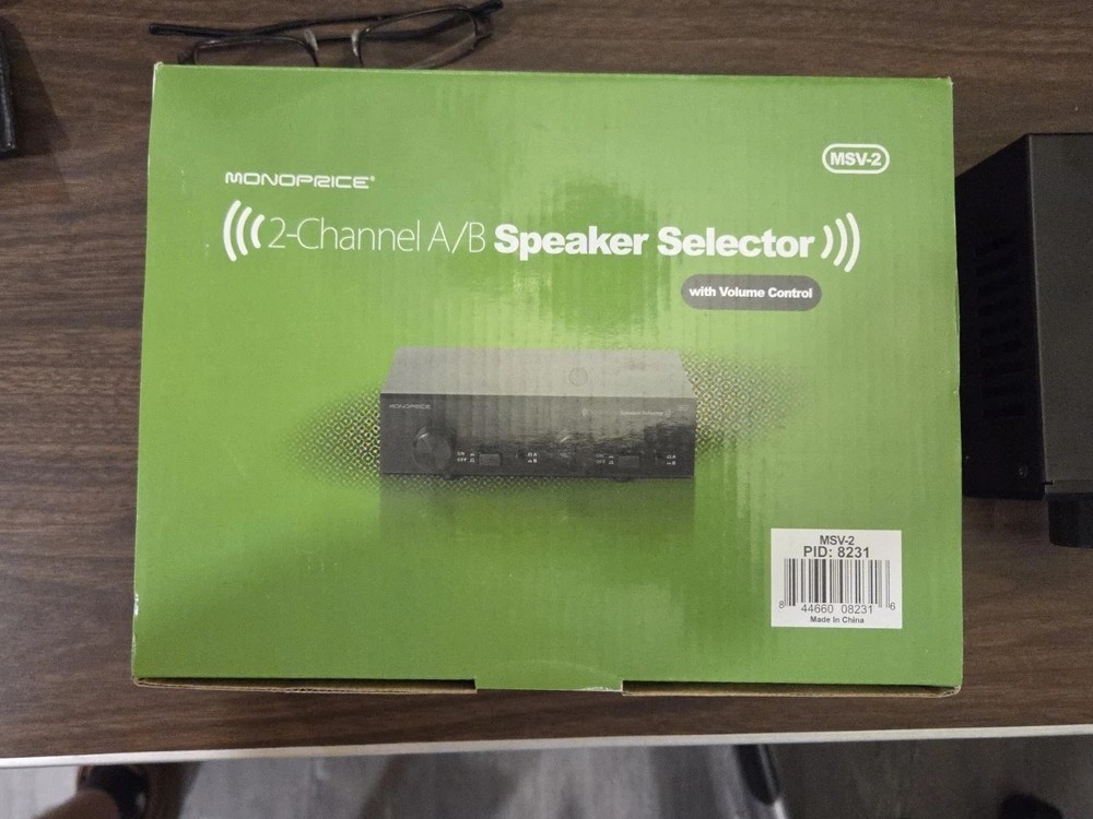 Monoprice Dual-Source 2-Channel A/B Speaker Selector with Volume Control