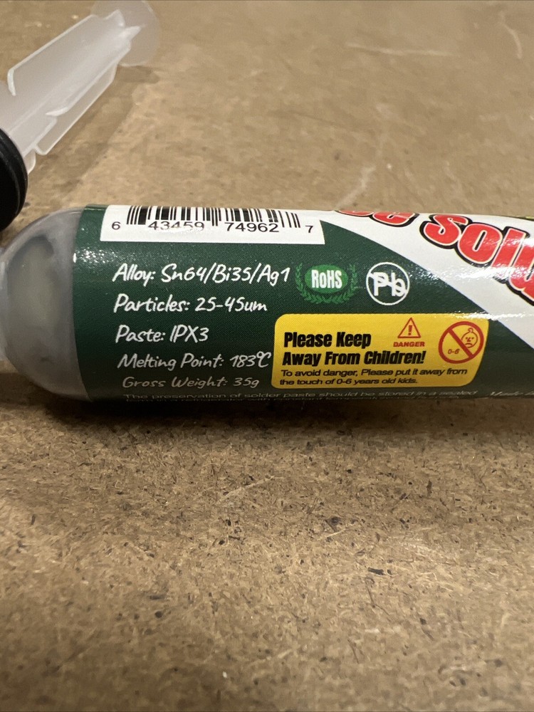 Leadfree soldering paste