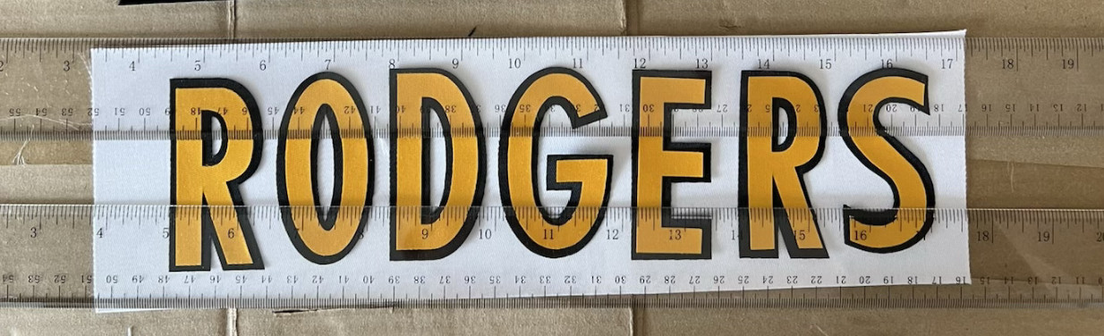 Pittsburgh Steelers Various Players UNSEWN Nameplates for your own Jersey