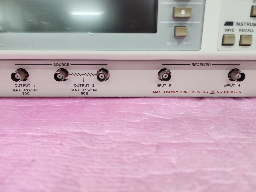 ADVANTEST R3753BH Network Analyzer, 5 Hz to 500 MHz
