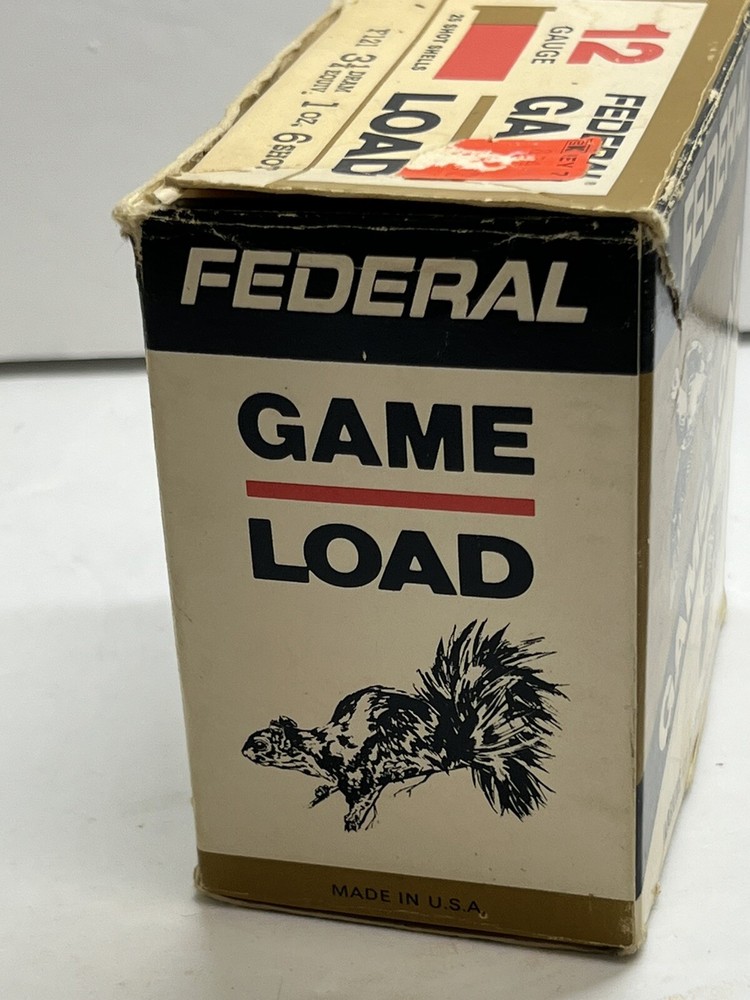 FEDERAL - 12 GAUGE - GAME LOAD - SHOTGUN SHELLS - EMPTY box - #3